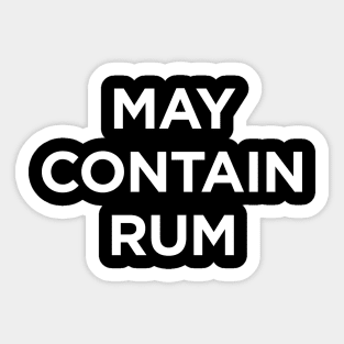 May contain rum Sticker